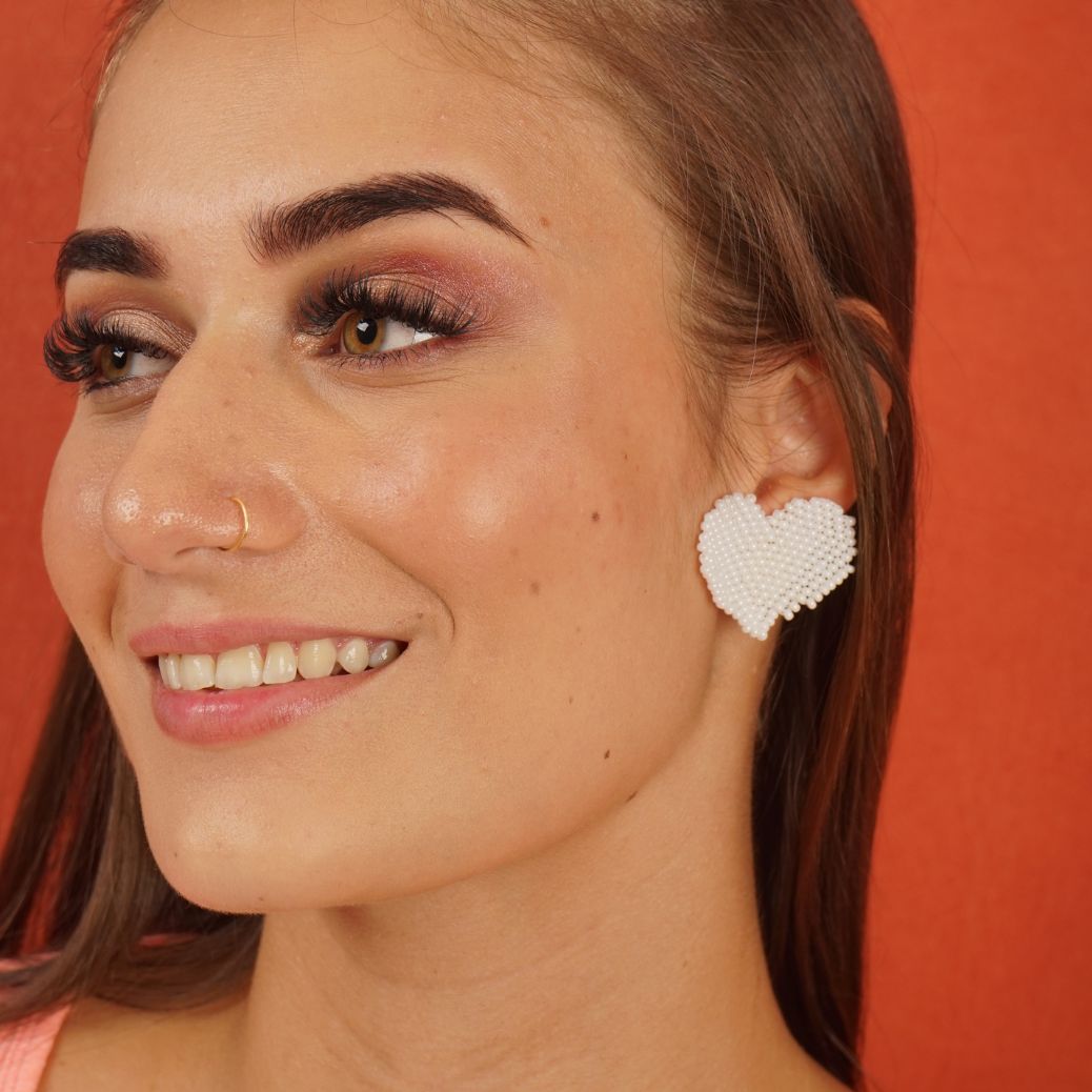 Topos corazón tejidos