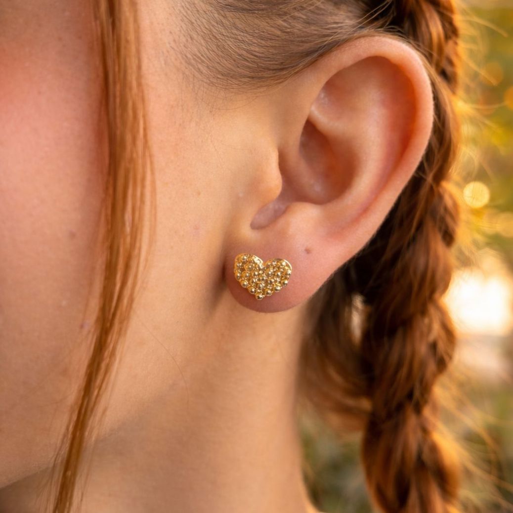 Aretes Corazón puntos