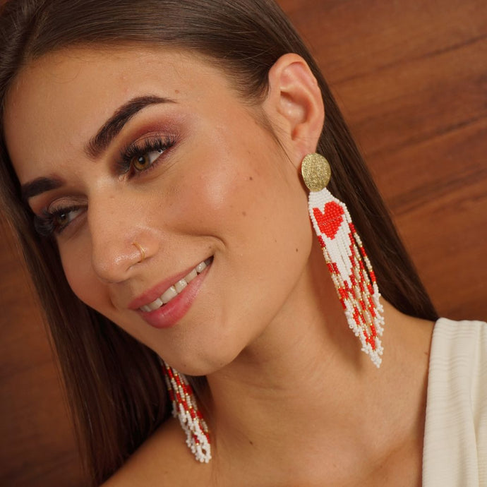 ARETES VIDA MIA ROJOS