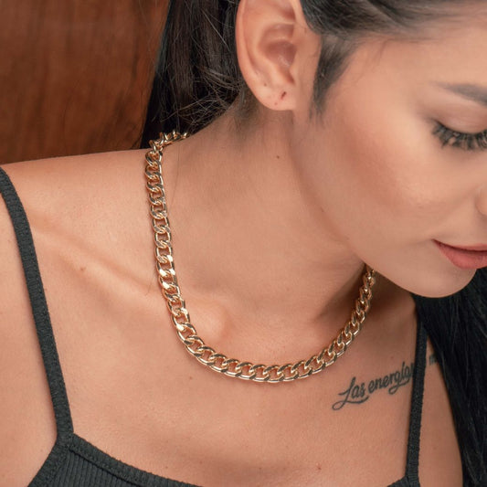 CHOCKER CADENA TIPO CUBANA DELGADA