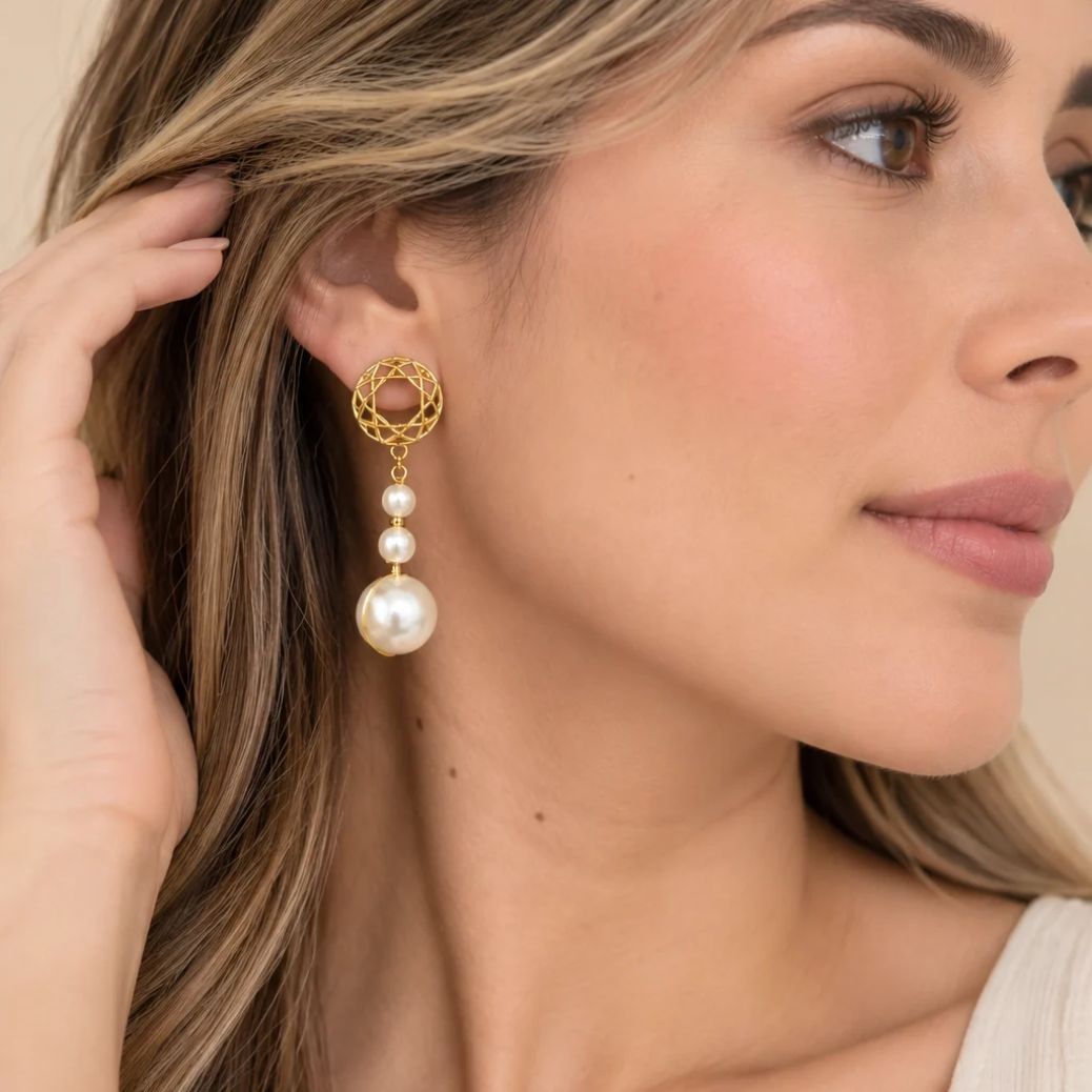 Aretes de perlas
