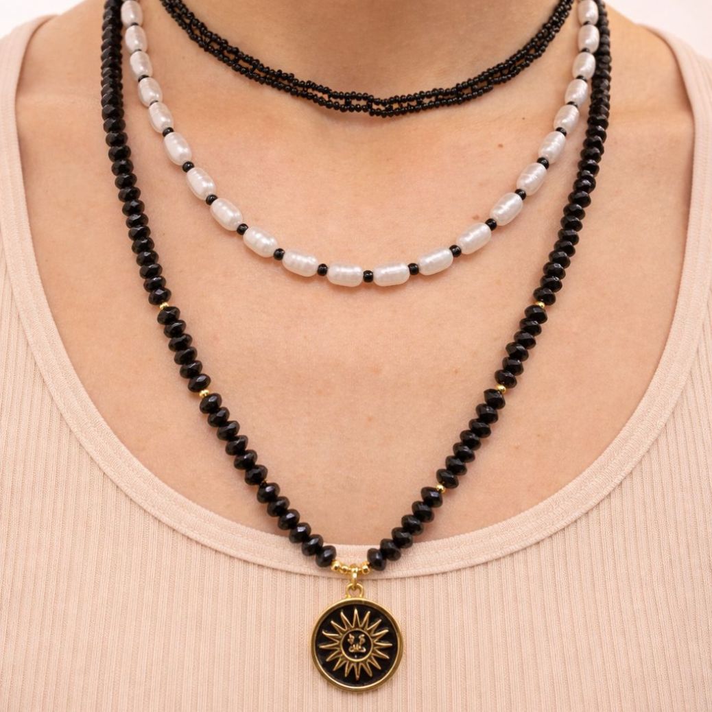 Set Collar Mística Negra