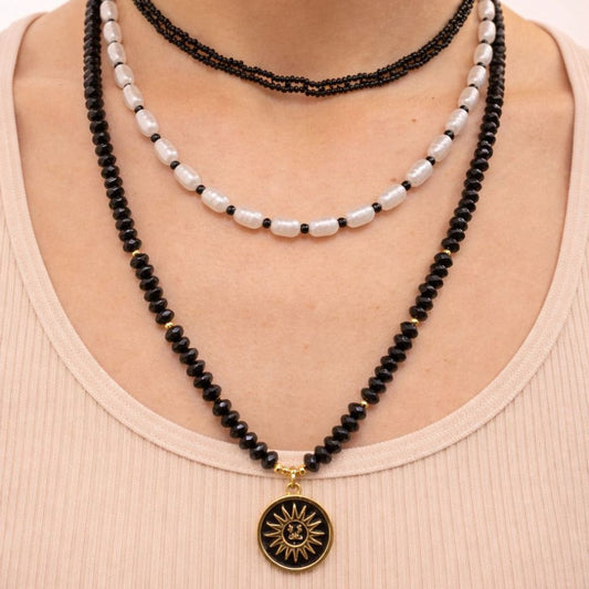 Set Collar Mística Negra