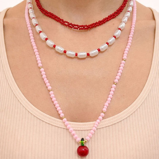Set Collar Cherry Bloom