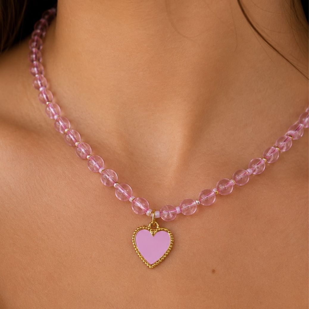 Collar Amore Rosa