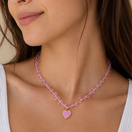 Collar Amore Rosa