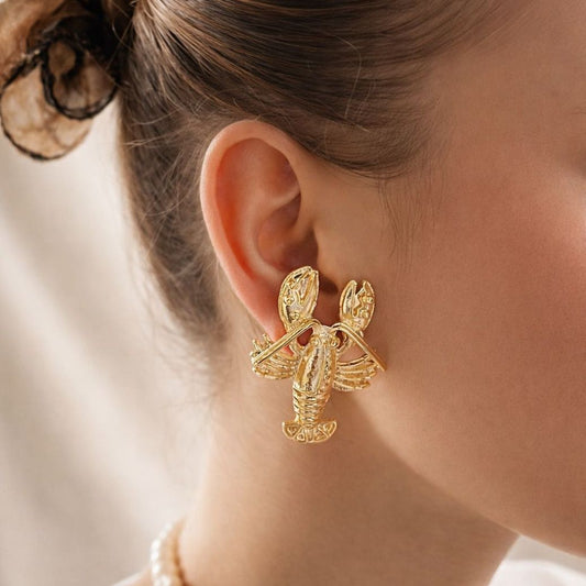 Aretes Cangrejo Dorado